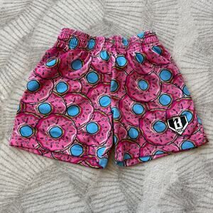 Baseball Lifestyle 101 Youth Medium Strawberry Donut Pink Shorts